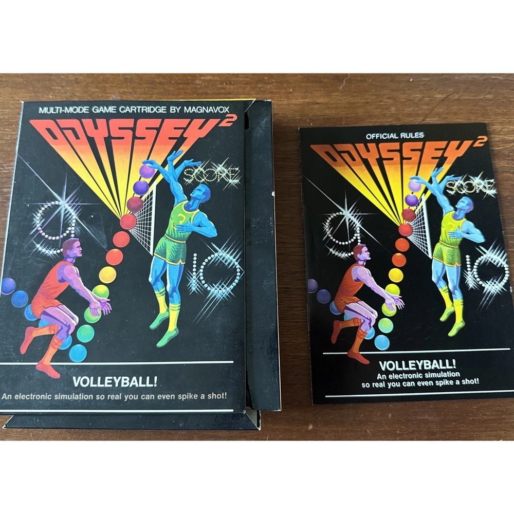 Volleyball! Magnavox Odyssey 2 1980 Complete In Box CIB Manual AA9422 Retro Game